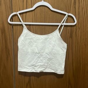 VS PINK Cropped Tank with Built In Bra